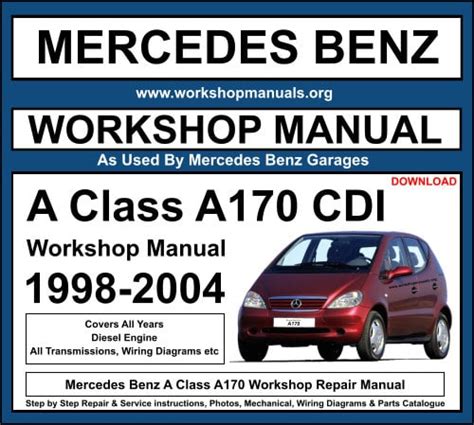 mercedes a 170 cdi service manual Doc