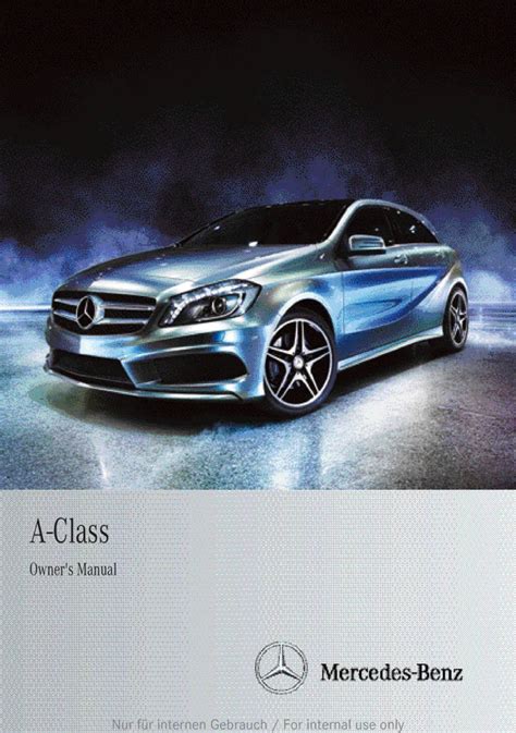 mercedes a class owners manual Epub