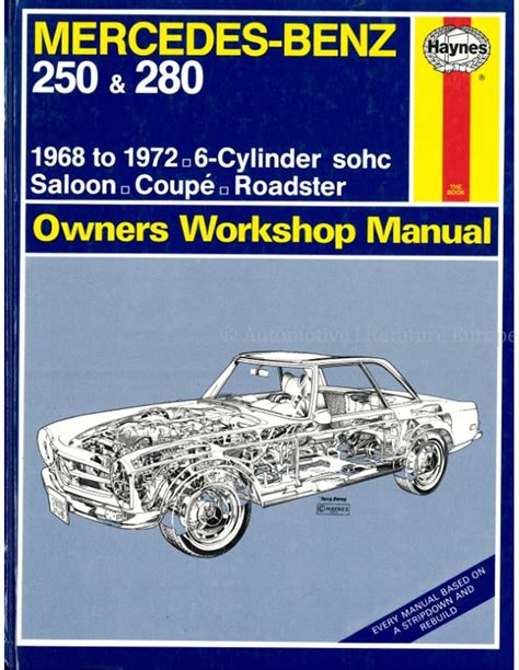 mercedes benz 230 250 and 280 1968 1972 or 6 cylinder sohc or sedan coupe roadster automotive repair manual Epub