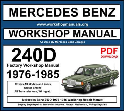 mercedes benz 240d service manual pdf Doc