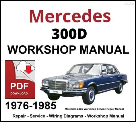 mercedes benz 300d 300td repair manual pdf 1977 Doc