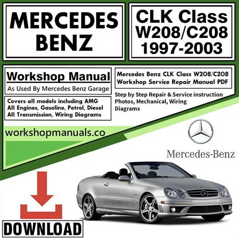 mercedes benz clk 230 repair manual w208 PDF