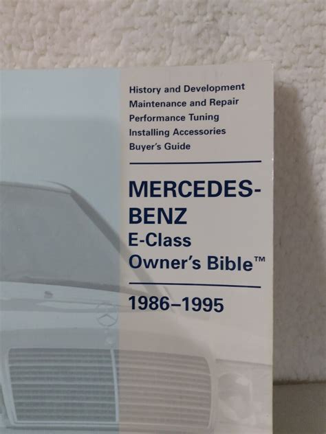 mercedes benz e class owners bible 1986 1995 Kindle Editon