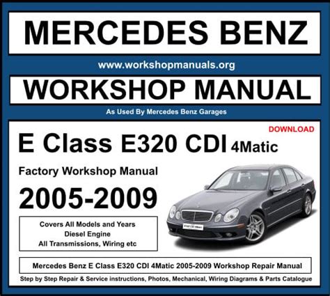mercedes benz e320 cdi repair manual Ebook PDF