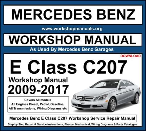 mercedes benz shop manuals Kindle Editon