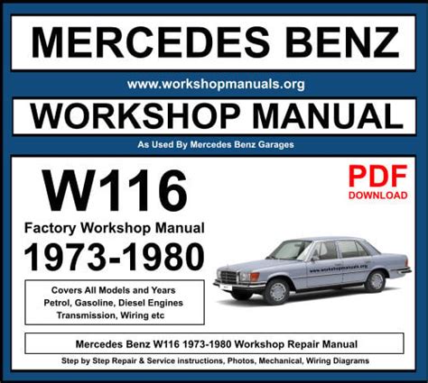 mercedes benz w116 service manual Reader