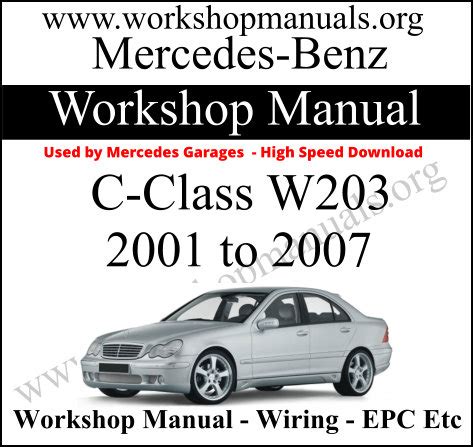 mercedes c class w203 repair manual Kindle Editon