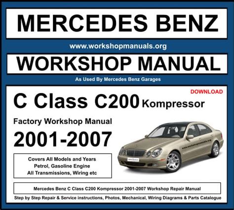 mercedes c200 kompressor manual Kindle Editon