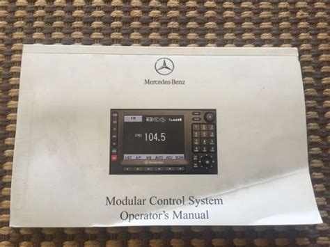 mercedes modular control system manual Epub