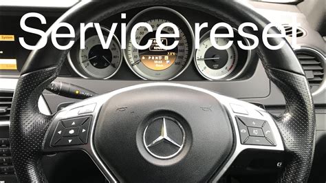 mercedes reset service indicator e class PDF