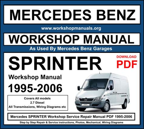 mercedes sprinter workshop manual pdf Epub