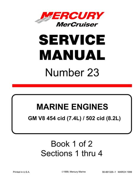 mercruiser 502 mag manual Kindle Editon