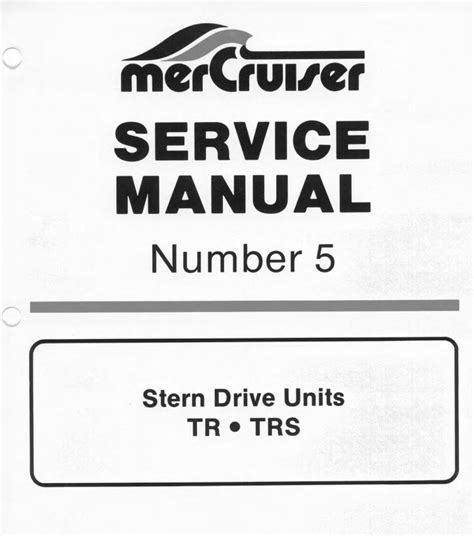mercruiser trs outdrive repair manual Ebook Doc