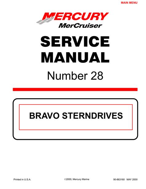 mercruser 7 4 bravo 3 service manual pdf PDF