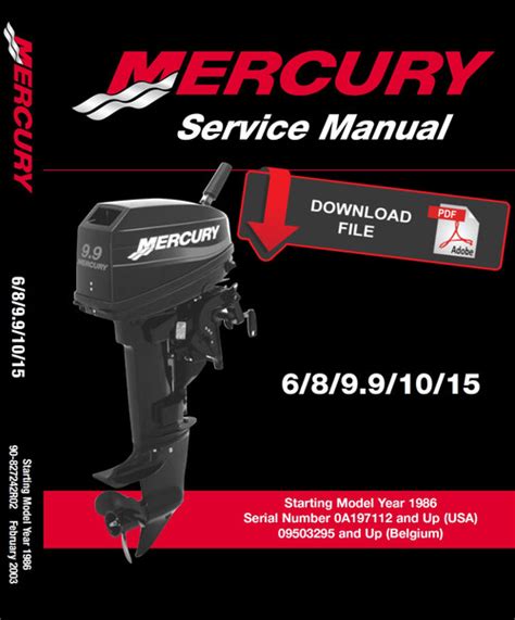 mercury 8hp repair manual Kindle Editon