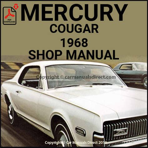 mercury cougar workshop manual Doc