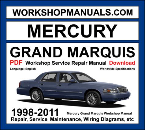 mercury gr marquis service manual Kindle Editon