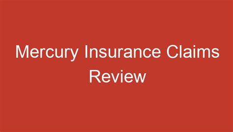 mercury insurance claims