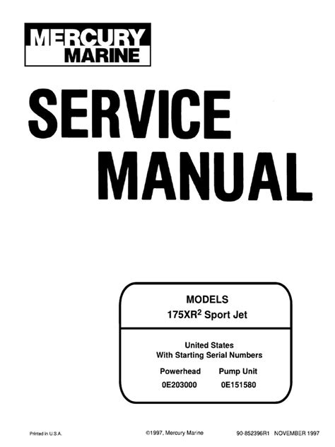 mercury sport jet 175 service manual Doc