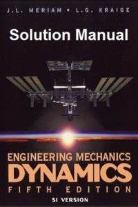 meriam kraige dynamics 5th edition solution manual PDF