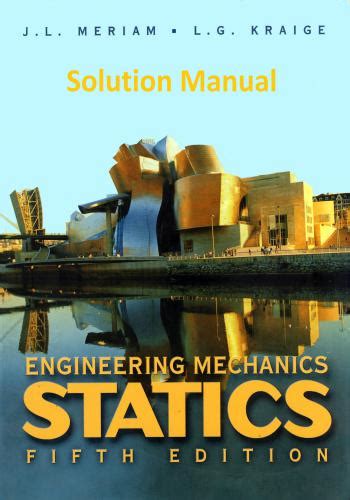 meriam statics solution manual 5th edition PDF