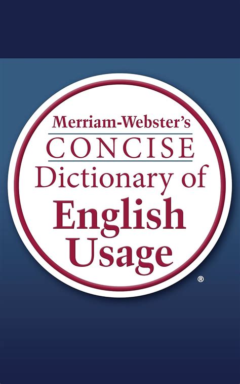 merriam websters concise dictionary of english usage Kindle Editon