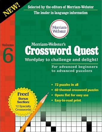 merriam websters crossword quest wordplay to challenge and delight Epub