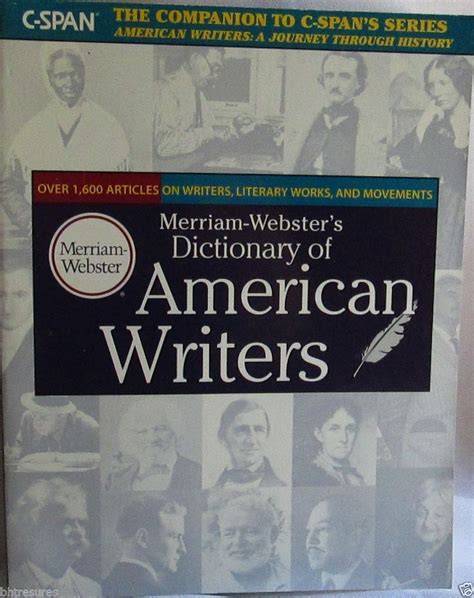 merriam websters dictionary of american writers Kindle Editon