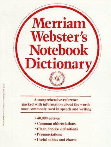 merriam websters notebook dictionary Epub