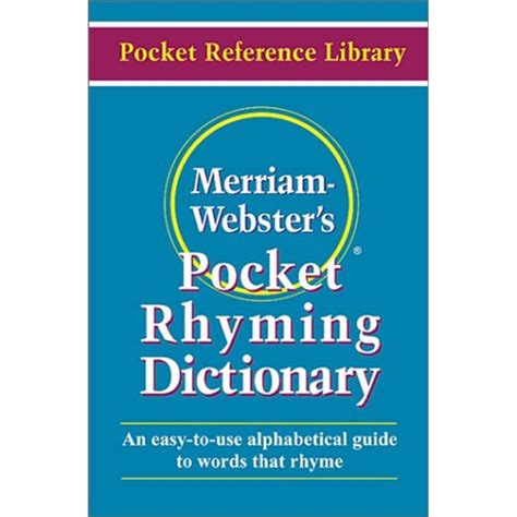 merriam websters pocket rhyming dictionary pocket reference library Reader