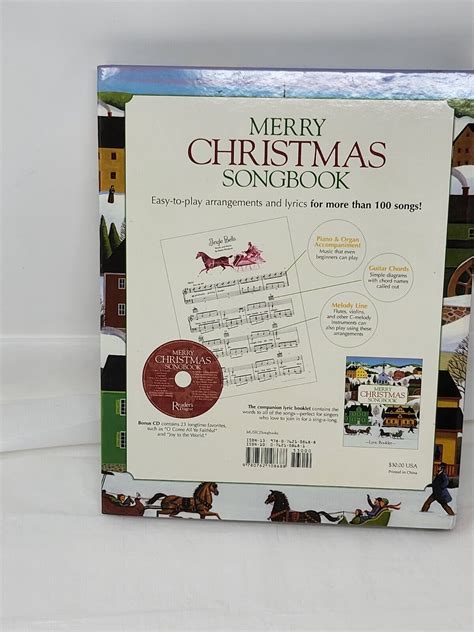 merry christmas songbook over 100 holiday classics book and cd Reader