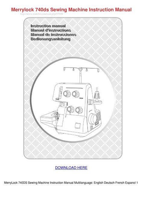 merrylock 740ds user guide PDF