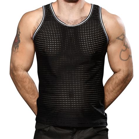 mesh tank top men