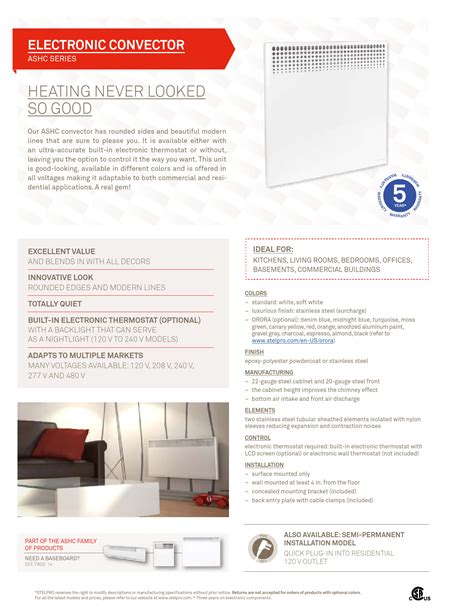 mesina slimline convector 5 service user guide PDF