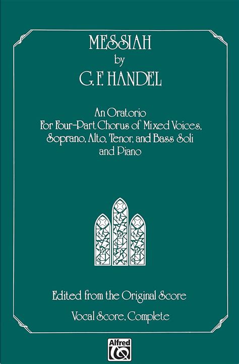 messiah satb chorus and soli comb bound book belwin edition Kindle Editon