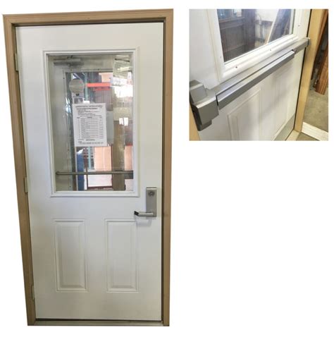 metal exterior doors single bore