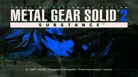 metal gear solid 2 main menu background