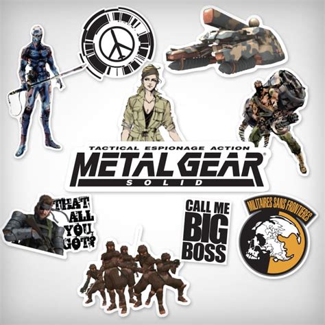 metal gear stickers