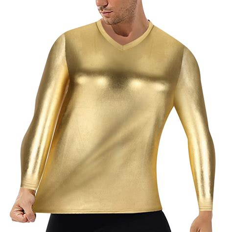 metallic gold shirt