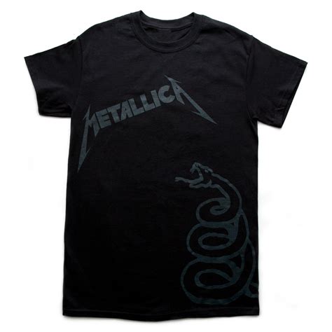 metallica black album shirt