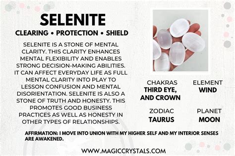 metaphysical properties of selenite