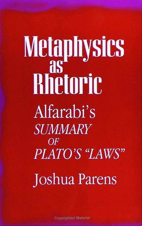 metaphysics as rhetoric alfarabis summary of platos laws Kindle Editon
