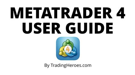 metatrader 4 user guide PDF