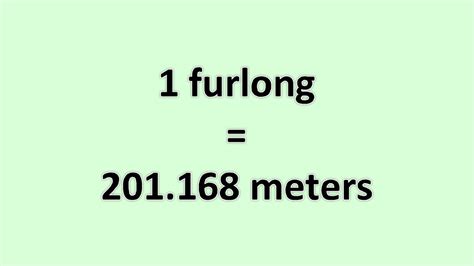 meters in a furlong