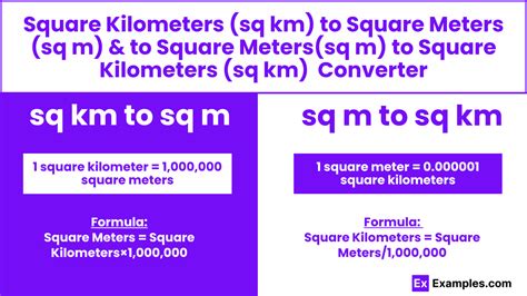 meters squared to km squared