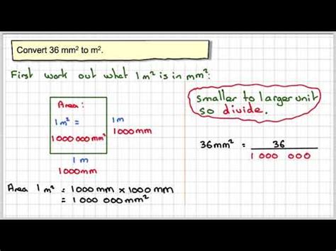 meters squared to mm squared