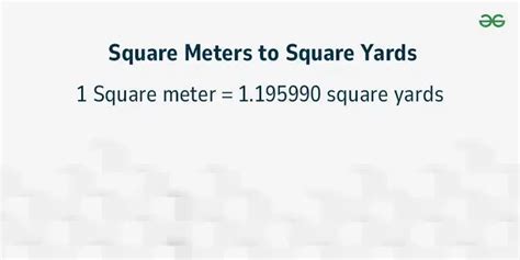 meters squared to square yards