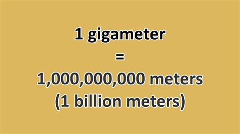 meters to gigameters