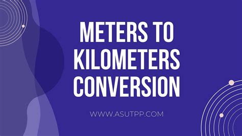 meters to kilometers conversion calculator