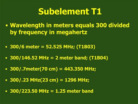 meters to megahertz